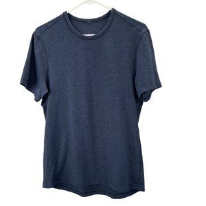 Lululemon 5 Year Basic Tee Shirt Updated Fit M Men Navy Short Sleeve Pima